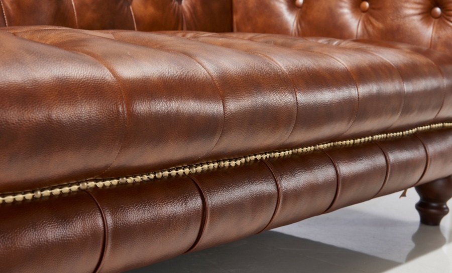 Chestnut Leather Sofa Lounge Set